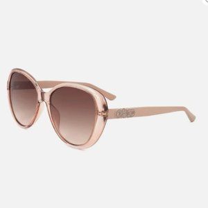 Jimmy Choo Amira Oval Sunglasses Nude NEW